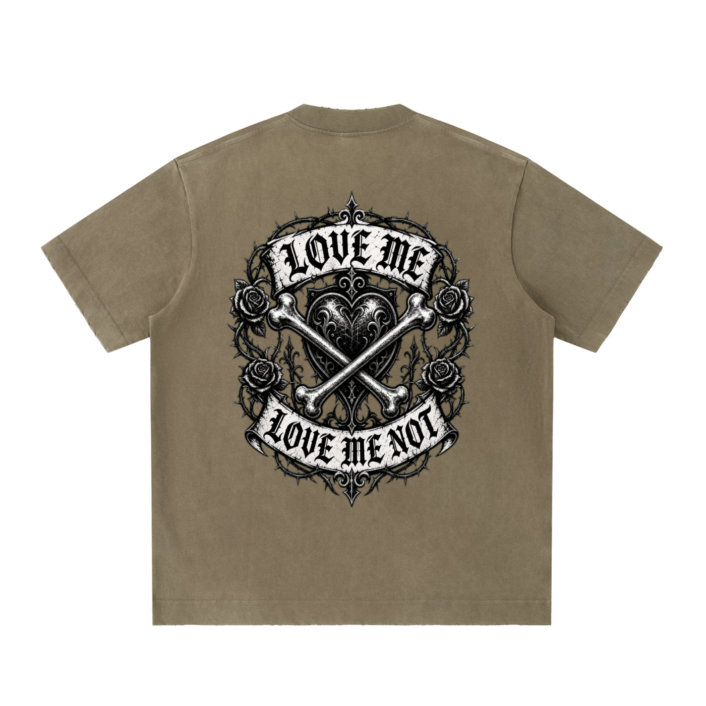 Heavyweight Vintage Washed Frayed T-Shirt