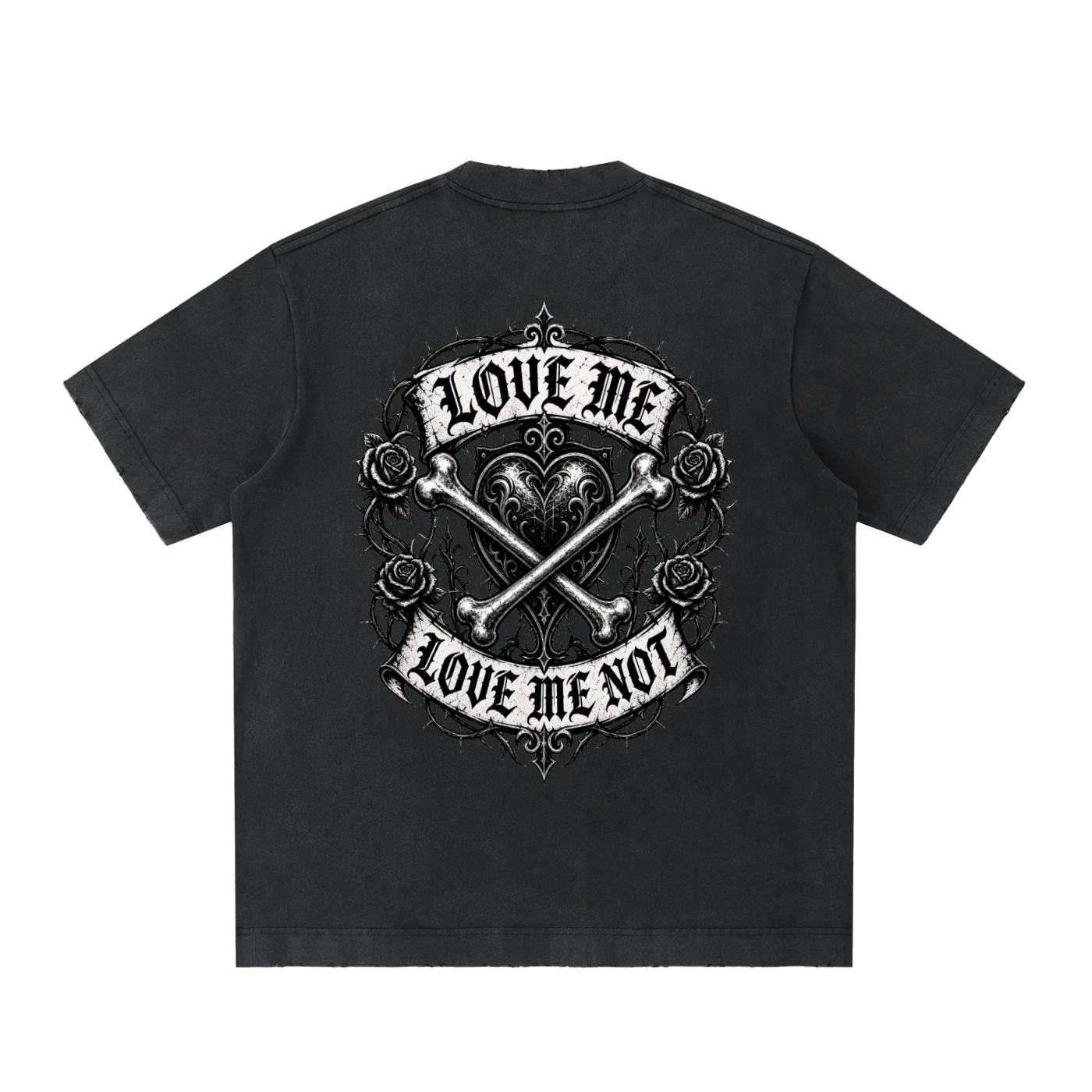 Heavyweight Vintage Washed Frayed T-Shirt