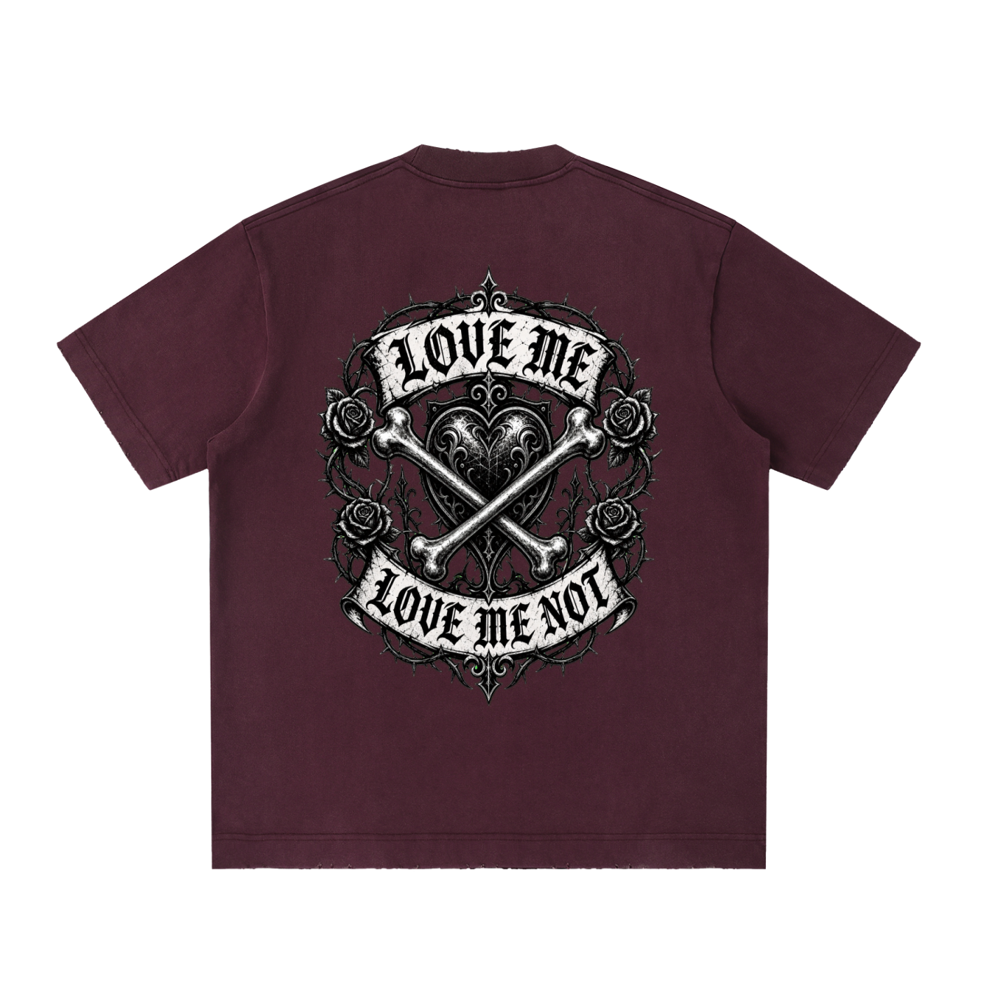 Heavyweight Vintage Washed Frayed T-Shirt