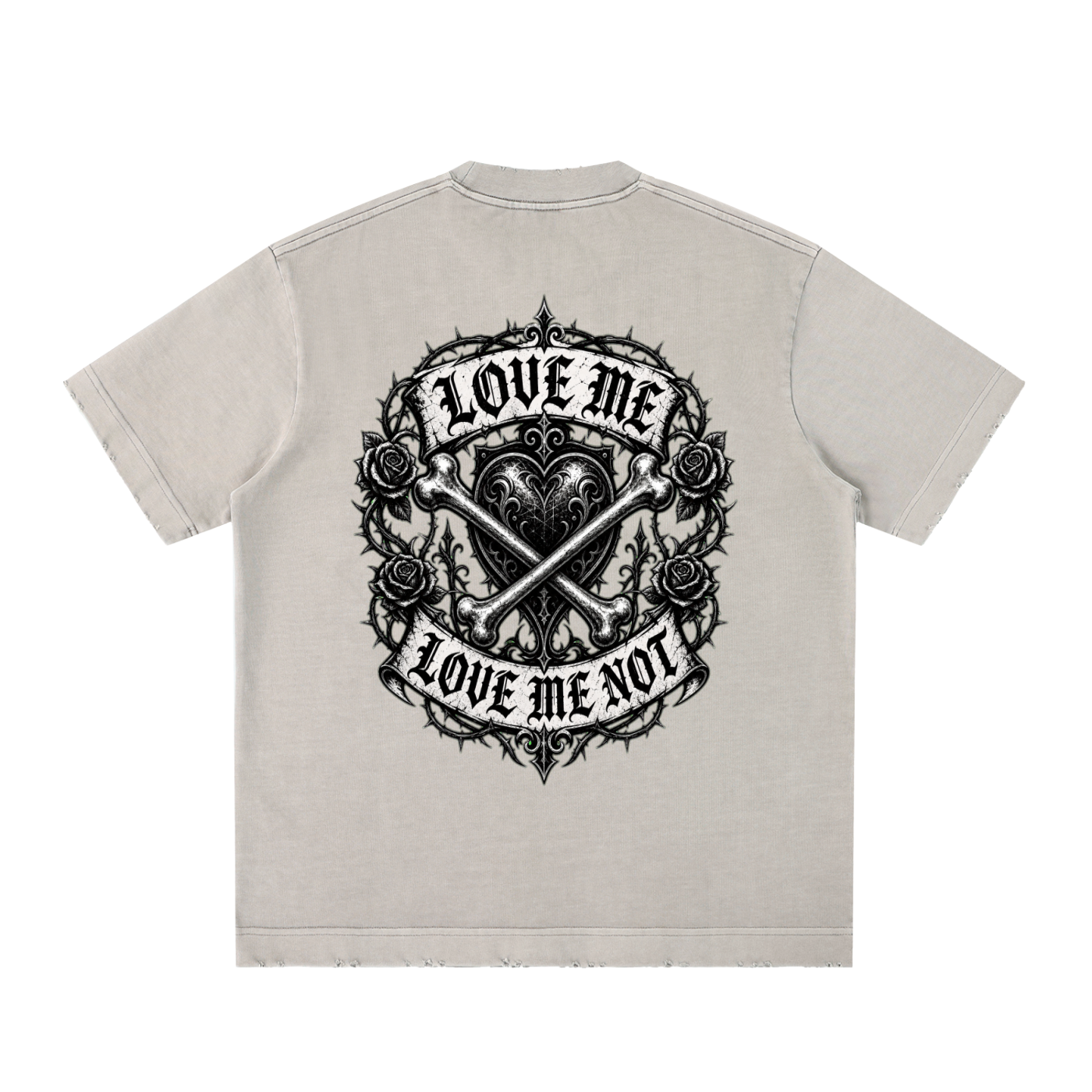 Heavyweight Vintage Washed Frayed T-Shirt