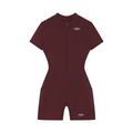 Women's Quarter-Zip Short Sleeve Romper