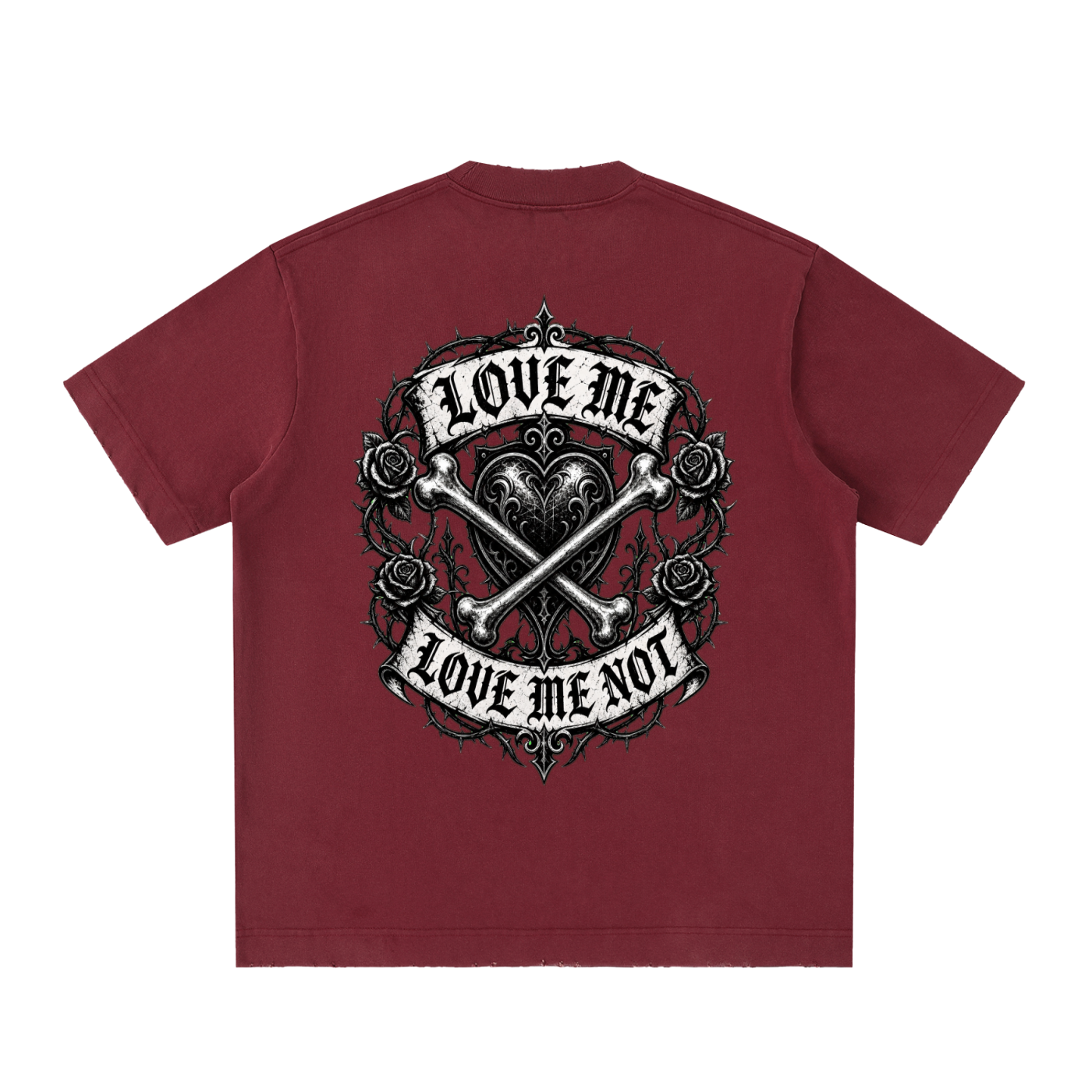 Heavyweight Vintage Washed Frayed T-Shirt