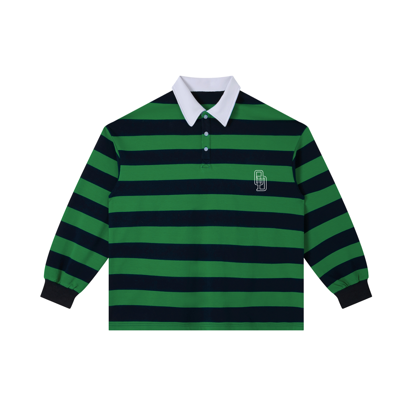 Color Block Stripe Polo Shirt